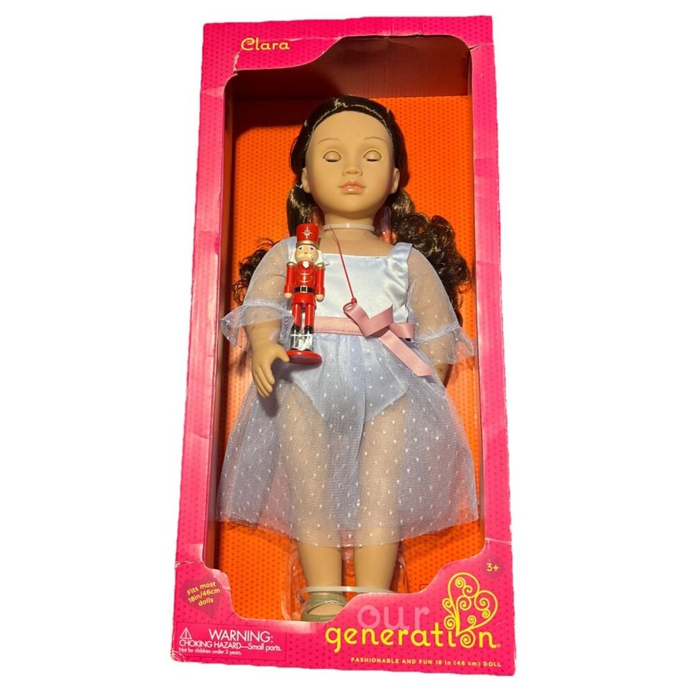 🇺🇸 Our Generation Clara 18" Doll and Nutcracker Ballet Set - New in the Box